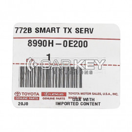 Toyota Highlander 2020 Original Smart Key 433MHz 8990H-0E200 / 8990H-0E201