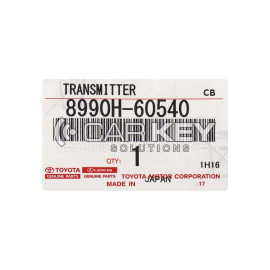 Toyota Land Cruiser 2022–2024 Original Smart-Fernschlüssel, 2 Tasten, 433,58/434,42 MHz, 8990H-60540
