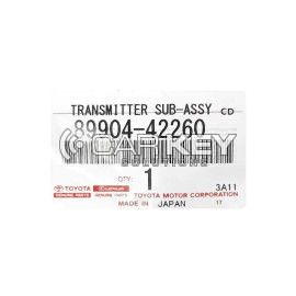 Toyota Rav4 2013-2018 Original Smart Remote Key 2 Tasten 433MHz 89904-42260