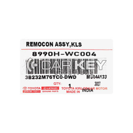 Toyota Urban Cruiser 2023 Original Smart Remote Key 2 Tasten 433 MHz 8990H-WC004