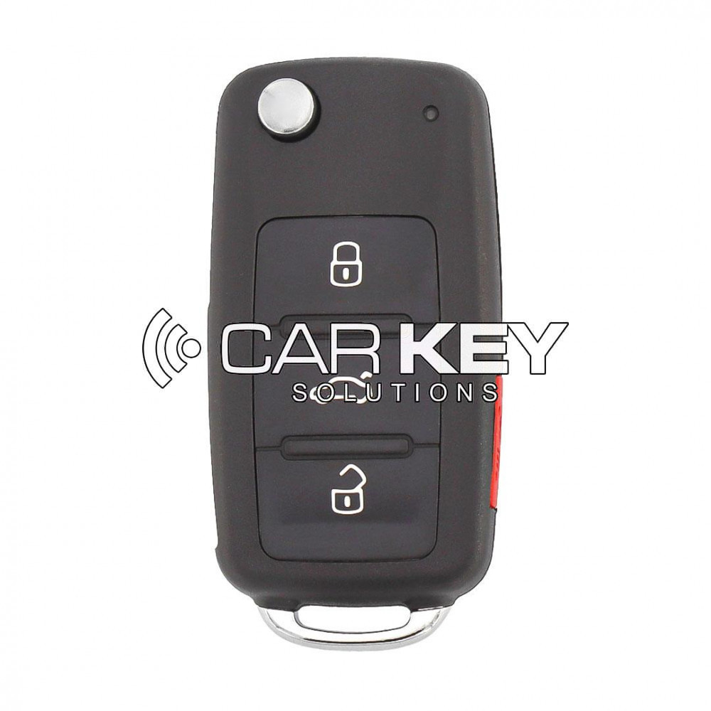 Volkswagen Jetta 2017 Flip Remote Key UDS Typ 3+1 Button 315MHz MQB Transponder