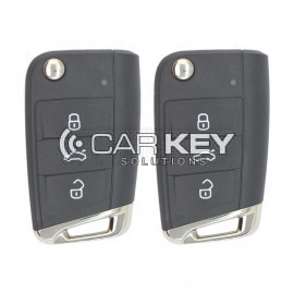 Volkswagen MQB BG Neuer Typ Original 2x Klappschlüssel 3 Tasten 433MHz mit Schlossset