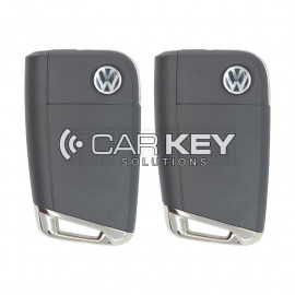Volkswagen MQB BG Neuer Typ Original 2x Klappschlüssel 3 Tasten 433MHz mit Schlossset