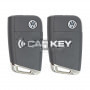 Volkswagen MQB BG Neuer Typ Original 2x Klappschlüssel 3 Tasten 433MHz mit Schlossset