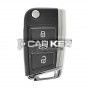 Volkswagen VW MQB Flip Funkschlüssel 3 Tasten 433 MHz HU66 Klinge