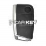 Volkswagen VW MQB Flip Funkschlüssel 3 Tasten 433 MHz HU66 Klinge