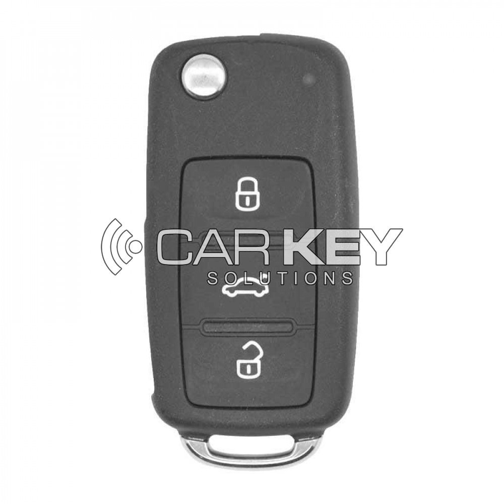 Volkswagen VW Touran Passat UDS Original Flip Remote Näherungsschlüssel 3 Tasten 433MHz 5K0 837 202 AJ / 5K0 959 753 AG