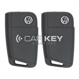 VW MQB BA Neuer Typ 2x Klappschlüssel 3 Tasten 433MHz mit Schlossset