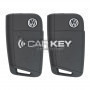 VW MQB BA Neuer Typ 2x Klappschlüssel 3 Tasten 433MHz mit Schlossset