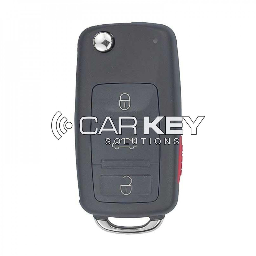 VW Touareg 2003-2010 Funkschlüssel ohne Näherungssensor, 3 Tasten, 433 MHz, PCF7946A, FCC-ID: KR55WK45031