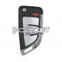 Xhorse Flip Remote Key 3 + 1 Tasten Messer Stil Silber Farbe Drahttyp XKKF20EN