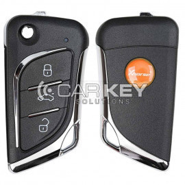 Xhorse Flip Remote Key 3 Tasten Messerart Drahttyp XKLKS0EN