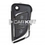 Xhorse Flip Remote Key 3 Tasten Messerart Drahttyp XKLKS0EN