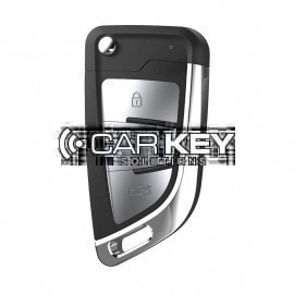 Xhorse Flip Remote Key 3 Tasten Silber Farbe Drahttyp XKKF23EN