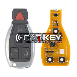 Xhorse Mercedes BGA Chrom Funkschlüssel 3+1 Tasten 315MHz-433MHz XNBZT1GL