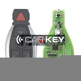 Xhorse Mercedes BGA Chrome 433-315MHz PCB + Aftermarket Shell 4 Tasten