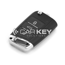 Xhorse Universal Wire Flip Remote Key 3 Tasten MQB Stil XKMQB5EN Mit Chip Halter