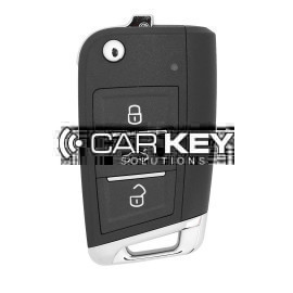 Xhorse Universal Wire Flip Remote Key 3 Tasten MQB Stil XKMQB5EN Mit Chip Halter