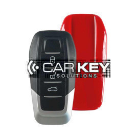 Xhorse Universal-Funkschlüssel 3 Tasten für VVDI-Schlüsselwerkzeug, rote hintere Abdeckung, XKFEF1EN