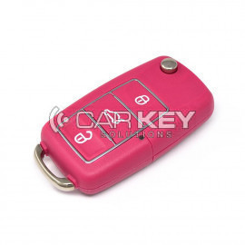 Xhorse VVDI Key Tool VVDI2 Wire Flip Remote Key 3 Tasten Pink XKB502EN
