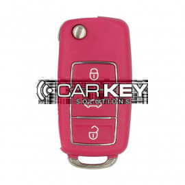 Xhorse VVDI Key Tool VVDI2 Wire Flip Remote Key 3 Tasten Pink XKB502EN