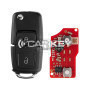 Xhorse VVDI Schlüssel Werkzeug VVDI2 Draht Flip Remote Key 2 Tasten VW Typ XKB528EN