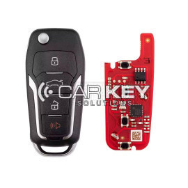 Xhorse VVDI Schlüssel Werkzeug VVDI2 Draht Flip Remote Key 3 + 1 Taste Ford Typ XKFO21EN