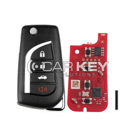 Xhorse VVDI Schlüssel Werkzeug VVDI2 Draht Flip Remote Key 3 + 1 Taste Toyota Typ XKTO12EN