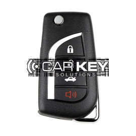 Xhorse VVDI Schlüssel Werkzeug VVDI2 Draht Flip Remote Key 3 + 1 Taste Toyota Typ XKTO12EN