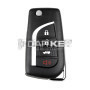Xhorse VVDI Schlüssel Werkzeug VVDI2 Draht Flip Remote Key 3 + 1 Taste Toyota Typ XKTO12EN