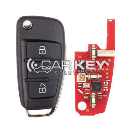 Xhorse VVDI Schlüssel Werkzeug VVDI2 Draht Flip Remote Key 3 Taste Audi Typ XKA620EN