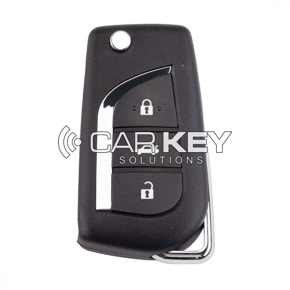 Xhorse VVDI Schlüssel Werkzeug VVDI2 Draht Flip Remote Key 3 Taste Toyota Typ XKTO20EN