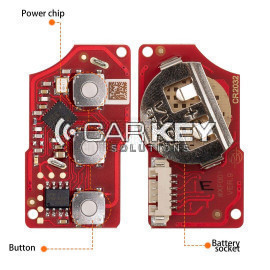 Xhorse VVDI Schlüssel Werkzeug VVDI2 Draht Flip Remote Key 3 Tasten VW Stil XKB520EN