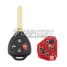 Xhorse VVDI Schlüssel Werkzeug VVDI2 Draht Remote Key 3 + 1 Taste Toyota Typ XKTO22EN