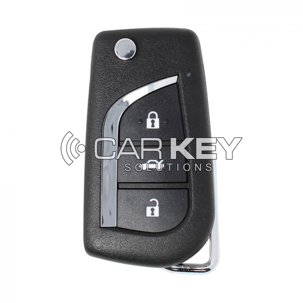 Xhorse VVDI Schlüssel Werkzeug VVDI2 Drahtlose Flip Remote Key 3 Taste Toyota Stil XNTO00EN