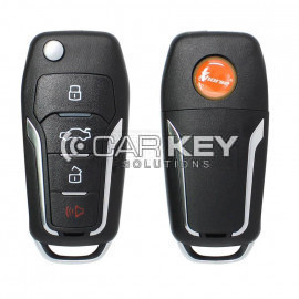 Xhorse VVDI Schlüssel Werkzeug VVDI2 Flip Remote Key 3 + 1 Tasten Ford Stil XEFO01EN