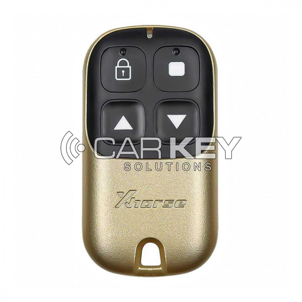 Xhorse VVDI Schlüsselwerkzeug Draht Garagen-Fernschlüssel 4 Tasten Goldene Farbe Typ XKXH05EN