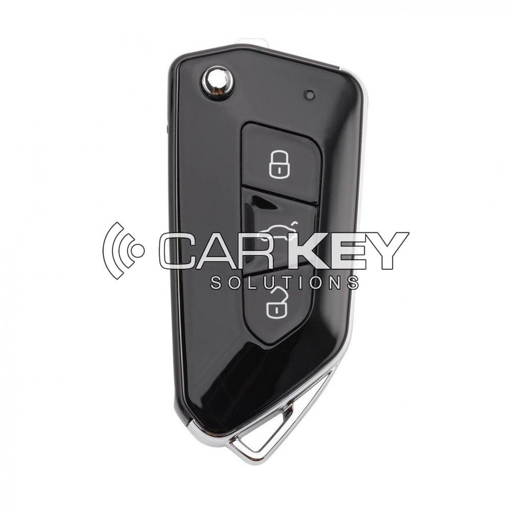 Xhorse VVDI Schlüsselwerkzeug VVDI2 Kabel Flip Remote Key Alle Schwarz 3 Tasten VW Typ XKGA83EN