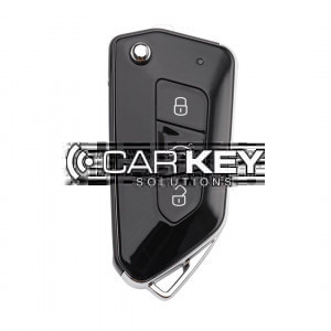 Xhorse VVDI Schlüsselwerkzeug VVDI2 Kabel Flip Remote Key Alle Schwarz 3 Tasten VW Typ XKGA83EN