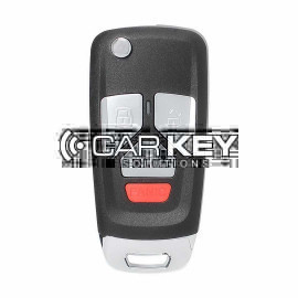 Xhorse VVDI VVDI2 Drahtlose Flip Remote Key 3 + 1 Taste Audi Stil XNAU02EN