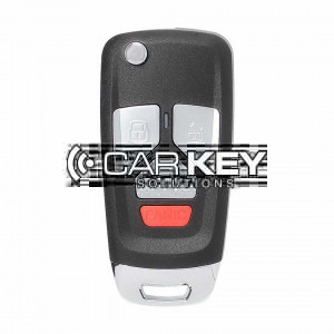 Xhorse VVDI VVDI2 Drahtlose Flip Remote Key 3 + 1 Taste Audi Stil XNAU02EN