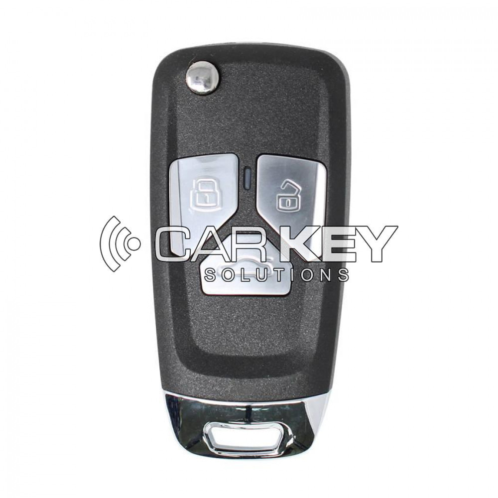 Xhorse VVDI VVDI2 Kabel Flip Remote Key 3 Tasten Audi Messer Stil XKAU01EN