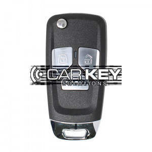 Xhorse VVDI VVDI2 Kabel Flip Remote Key 3 Tasten Audi Messer Stil XKAU01EN