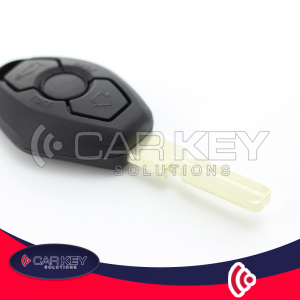 kwmobile Autoschlüssel Gehäuse kompatibel mit BMW 3-Tasten Autoschlüssel  (nur Keyless Go) - ohne Transponder Batterien Elektronik - Auto