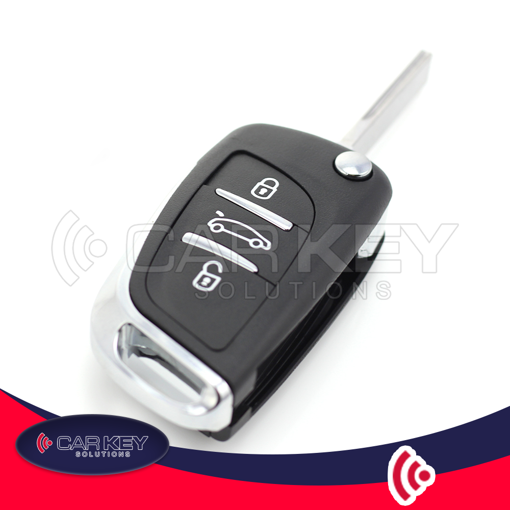 Citroen / Peugeot – Klappschlüssel mit 3 Tasten – CK007026